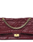 Lambskin Quilted Crush 2.55 Reissue 225 Flap Dark Burgundy