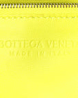 Lambskin Maxi Intrecciato Cassette Crossbody Bag Acid Kiwi