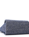 Mixed Fibers Calfskin Medium Deauville Tote Blue