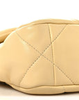 Lambskin Quilted Medium CHNL 19 Flap Yellow