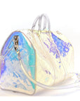 PVC Monogram Keepall Bandouliere 50 Iridescent Prism