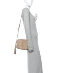 Calfskin Matelasse Monogram Lou Camera Bag Dark Latte