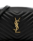 Calfskin Matelasse Monogram Lou Camera Bag Black