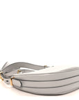 Soft Calfskin Arque Shoulder Bag Granito