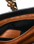 Calfskin Crocodile Embossed LE 5 A 7 Hobo Black