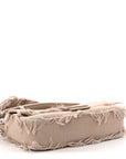 Nylon Fabric Jacquard FF Fringed Baguette Cuoio Pietra