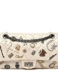 Aged Calfskin Lucky Charms 2.55 Reissue 225 Flap Ivory