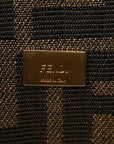 Fabric Jacquard FF 1974 Mini Baguette Tobacco Moro Black