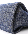 Mixed Fibers Calfskin Medium Deauville Tote Blue