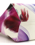 Crinkled Calfskin Future Floral Mini The Sack Bag White Multicolor