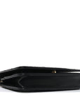 Lambskin Quilted All About CHNL Charm Wallet On Chain WOC Black