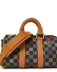 LV Vers Damier Ebene Keepall Bandouliere 25