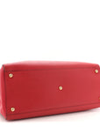 Vitello Elite Flamingo Regular 2Jours Tote Rosso Fiamma
