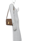 Box Calfskin Medium Classic Box Flap Bag Camel