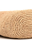 Calfskin Raffia Anagram Paulas Ibiza Pochette Bag Natural Tan