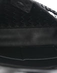 Nappa Intrecciato Small East West Andiamo Shoulder Bag Black
