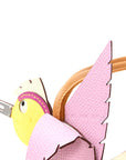 Ostrich Epsom Swift Birdy Bag Charm Mauve Sylvestre Nata Jaune Citron Magnolia Sesame