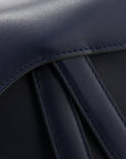 Calfskin Mini Saddle Bag Blue