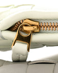 Nappa Intrecciato Small Gemelli Agate Grey Glacier