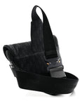 Oblique Mens Saddle Bag Black