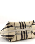 Coated Canvas Vintage Check Calfskin Mini Highlands Shoulder Bag Light Beige