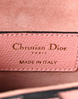 Grained Calfskin Mini Saddle Bag Pink
