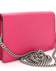 Dollar Calfskin Crystal Super Mini Dionysus Shoulder Bag Box Pink Black Diamond