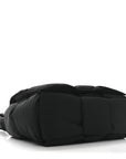 Nylon Intrecciato Padded Tech Maxi Cassette Bag Black