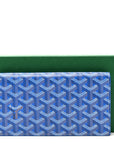 Goyardine Richelieu Wallet Sky Blue