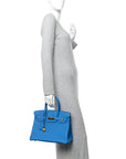Togo Birkin 30 Bleu Zanzibar
