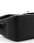 Caviar Quilted Mini Square Flap Black