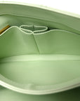 Lambskin Quilted Small Trendy CC Flap Dual Handle Bag Light Green