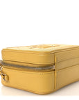 Caviar Quilted Small CC Filigree Vanity Case Yellow