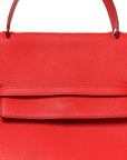 Grained Calfskin Mini Belt Bag Vermillion