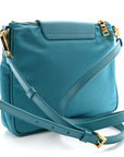 Tessuto Nylon Saffiano Crossbody Bag Turchese