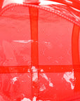 PVC Monogram Keepall Bandouliere 50 Grenadine Red