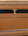 Recycled Fabric Jacquard Vitello King FF 1974 Baguette Soft Trunk Tobacco Moro Sand