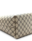 X BLNCG BB Supreme Monogram Web Medium Ophidia Shopping Tote Beige New Acero