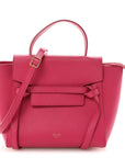 Grained Calfskin Nano Belt Bag Raspberry