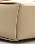 Lambskin Maxi Intrecciato Cassette Camera Bag Travertine