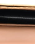 Grain De Poudre Matelasse Chevron Monogram Envelope Chain Wallet Cork