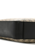 GG Supreme Monogram Flat Messenger Bag Beige Black New Acero