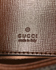 GG Supreme Monogram Azalea Calfskin Web Mini Jackie 1961 Hobo Beige Ebony Brown Sugar