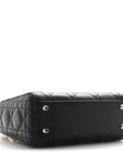 Lambskin Cannage Mini Lady D1OR Black