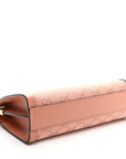 Monogram Textured Dollar Calfskin Small Ophidia Chain Shoulder Bag Cloche Rose Pink