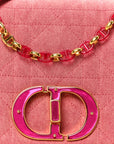 Denim Macrocannage Medium Caro Bag Fuchsia Multicolor