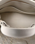 Nappa Intrecciato Small Andiamo Shoulder Bag White