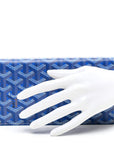 Goyardine Richelieu Wallet Sky Blue