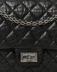 Aged Calfskin Quilted 2.55 Reissue 225 Flap Black