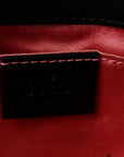 Velvet Matelasse Mini GG Marmont Shoulder Bag Black